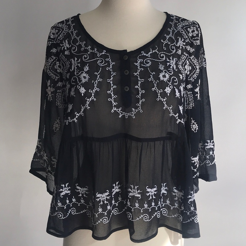 NWOT Free People peasant top